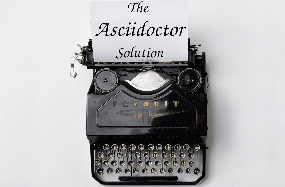 Asciidoctor as the solution for writing anything, articles, documentation, books 